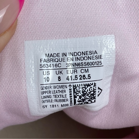 Converse CTAS Low Ox Frilly Thrills Suede Sneaker Size 10 Women - Picture 10 of 10